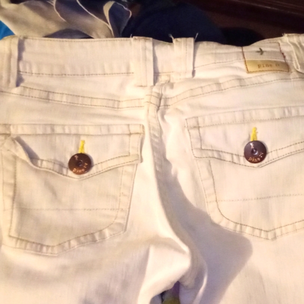Cream colored jean pants